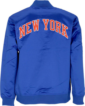MITCHELL-&amp;-NESS-Giubbotto-Bomber-Uomo-Nba-Lightweight-Satin-Bomber-Neykni-Original-Team-Colors-da-uomo