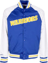 MITCHELL-&-NESS-Giubbotto-Bomber-Uomo-Nba-Primetime-Lw-Satin-Jacket-Hardwood-Classics-Golwar-Royal-da-uomo