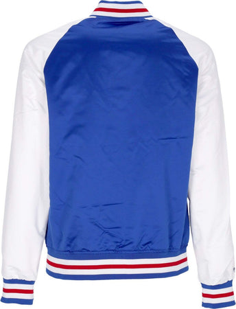 MITCHELL-&amp;-NESS-Giubbotto-Bomber-Uomo-Nba-Primetime-Lw-Satin-Jacket-Hardwood-Classics-Phi76e-Royal-da-uomo