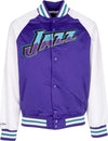 MITCHELL-&-NESS-Giubbotto-Bomber-Uomo-Nba-Primetime-Lw-Satin-Jacket-Hardwood-Classics-Utajaz-Purple-da-uomo
