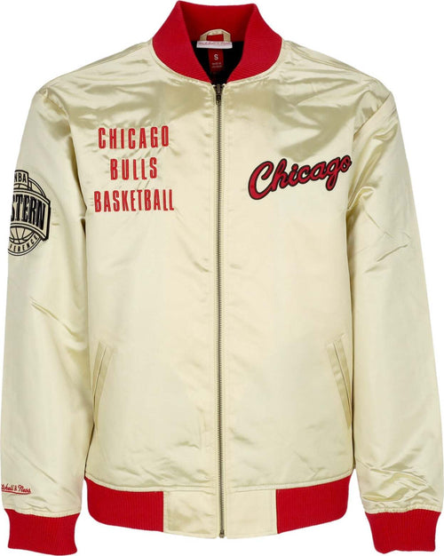MITCHELL-&-NESS-Giubbotto-Bomber-Uomo-Nba-Team-Og-2.0-Lightweight-Satin-Jacket-Vintage-Logo-Chibul-Gold-da-uomo