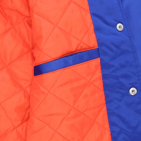 MITCHELL-&amp;-NESS-Giubbotto-Bomber-Uomo-Ncaa-Heavyweight-Satin-Jacket-Flogat-Original-Team-Colors-da-uomo