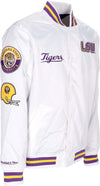 MITCHELL-&-NESS-Giubbotto-Bomber-Uomo-Ncaa-Hometown-Lw-Satin-Jacket-Loutig-White-da-uomo