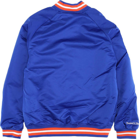 MITCHELL-&amp;-NESS-Giubbotto-Bomber-Uomo-Ncaa-Lightweight-Satin-Jacket-Flogat-Royal/orange-da-uomo