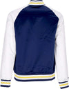 MITCHELL-&-NESS-Giubbotto-Bomber-Uomo-Ncaa-Primetime-Lw-Satin-Jacket-Micwol-Navy-da-uomo