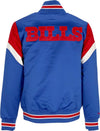 MITCHELL-&-NESS-Giubbotto-Bomber-Uomo-Nfl-Heavyweight-Satin-Jacket-Bufbil-Original-Team-Colors-da-uomo