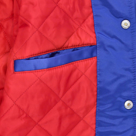 MITCHELL-&amp;-NESS-Giubbotto-Bomber-Uomo-Nfl-Heavyweight-Satin-Jacket-Bufbil-Original-Team-Colors-da-uomo