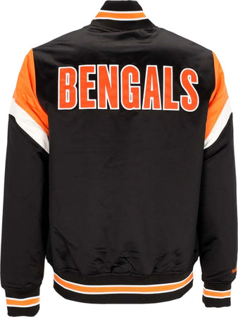 MITCHELL-&amp;-NESS-Giubbotto-Bomber-Uomo-Nfl-Heavyweight-Satin-Jacket-Cinben-Original-Team-Colors-da-uomo