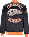 MITCHELL-&-NESS-Giubbotto-Bomber-Uomo-Nfl-Heavyweight-Satin-Jacket-Cinben-Original-Team-Colors-da-uomo