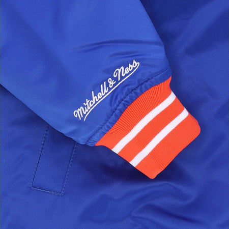 MITCHELL-&amp;-NESS-Giubbotto-Bomber-Uomo-Nfl-Heavyweight-Satin-Jacket-Denbro-Original-Team-Colors-da-uomo
