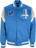 MITCHELL-&amp;-NESS-Giubbotto-Bomber-Uomo-Nfl-Heavyweight-Satin-Jacket-Detlio-Original-Team-Colors-da-uomo