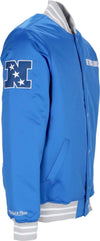 MITCHELL-&-NESS-Giubbotto-Bomber-Uomo-Nfl-Heavyweight-Satin-Jacket-Detlio-Original-Team-Colors-da-uomo