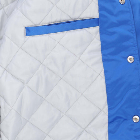 MITCHELL-&amp;-NESS-Giubbotto-Bomber-Uomo-Nfl-Heavyweight-Satin-Jacket-Detlio-Original-Team-Colors-da-uomo
