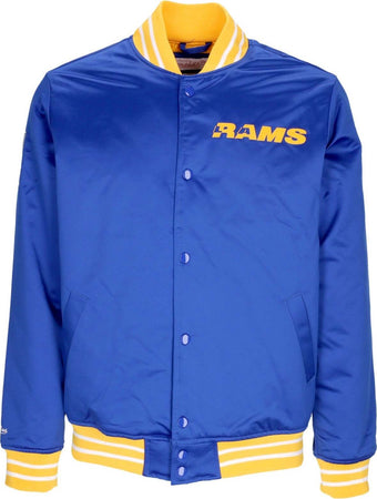 MITCHELL-&amp;-NESS-Giubbotto-Bomber-Uomo-Nfl-Heavyweight-Satin-Jacket-Losram-Original-Team-Colors-da-uomo