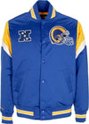 MITCHELL-&-NESS-Giubbotto-Bomber-Uomo-Nfl-Heavyweight-Satin-Jacket-Losram-Original-Team-Colors-da-uomo