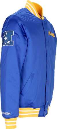 MITCHELL-&amp;-NESS-Giubbotto-Bomber-Uomo-Nfl-Heavyweight-Satin-Jacket-Losram-Original-Team-Colors-da-uomo