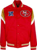 MITCHELL-&amp;-NESS-Giubbotto-Bomber-Uomo-Nfl-Heavyweight-Satin-Jacket-Saf49e-Original-Team-Colors-da-uomo