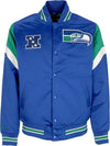 MITCHELL-&-NESS-Giubbotto-Bomber-Uomo-Nfl-Heavyweight-Satin-Jacket-Seasea-Original-Team-Colors-da-uomo