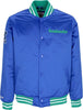 MITCHELL-&amp;-NESS-Giubbotto-Bomber-Uomo-Nfl-Heavyweight-Satin-Jacket-Seasea-Original-Team-Colors-da-uomo