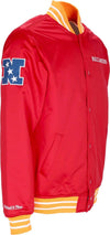 MITCHELL-&-NESS-Giubbotto-Bomber-Uomo-Nfl-Heavyweight-Satin-Jacket-Tambuc-Original-Team-Colors-da-uomo
