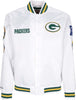 MITCHELL-&amp;-NESS-Giubbotto-Bomber-Uomo-Nfl-Hometown-Lw-Satin-Jacket-Grepac-White-da-uomo