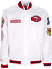 MITCHELL-&amp;-NESS-Giubbotto-Bomber-Uomo-Nfl-Hometown-Lw-Satin-Jacket-Saf49e-White-da-uomo