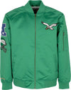 MITCHELL-&-NESS-Giubbotto-Bomber-Uomo-Nfl-Lightweight-Satin-Bomber-Phieag-Original-Team-Colors-da-uomo