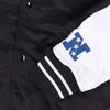 MITCHELL-&-NESS-Giubbotto-Bomber-Uomo-Nfl-Team-Origins-Varsity-Satin-Jacket-Grepac-Black/white-da-uomo