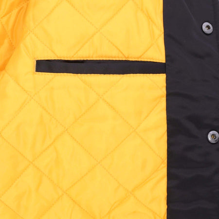 MITCHELL-&amp;-NESS-Giubbotto-Bomber-Uomo-Nfl-Team-Origins-Varsity-Satin-Jacket-Pitste-Black/white-da-uomo