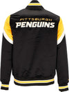 MITCHELL-&-NESS-Giubbotto-Bomber-Uomo-Nhl-Heavyweight-Satin-Jacket-Pitpen-Original-Team-Colors-da-uomo