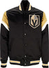 MITCHELL-&amp;-NESS-Giubbotto-Bomber-Uomo-Nhl-Heavyweight-Satin-Jacket-Vegkni-Original-Team-Colors-da-uomo