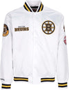 MITCHELL-&-NESS-Giubbotto-Bomber-Uomo-Nhl-Hometown-Lw-Satin-Jacket-Bosbru-White-da-uomo