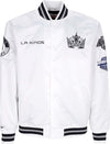 MITCHELL-&-NESS-Giubbotto-Bomber-Uomo-Nhl-Hometown-Lw-Satin-Jacket-Loskin-White-da-uomo