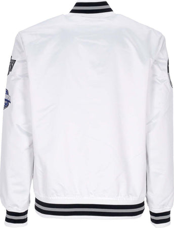 MITCHELL-&amp;-NESS-Giubbotto-Bomber-Uomo-Nhl-Hometown-Lw-Satin-Jacket-Loskin-White-da-uomo