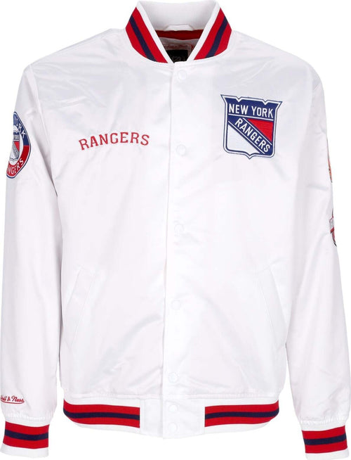MITCHELL-&-NESS-Giubbotto-Bomber-Uomo-Nhl-Hometown-Lw-Satin-Jacket-Neyran-White-da-uomo