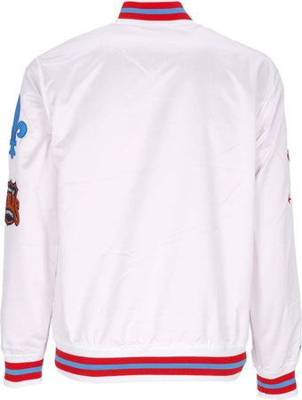 MITCHELL-&amp;-NESS-Giubbotto-Bomber-Uomo-Nhl-Hometown-Lw-Satin-Jacket-Quenor-White-da-uomo