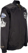 MITCHELL-&-NESS-Giubbotto-Bomber-Uomo-Nhl-Lightweight-Satin-Bomber-Loskin-Black-da-uomo