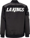 MITCHELL-&-NESS-Giubbotto-Bomber-Uomo-Nhl-Lightweight-Satin-Bomber-Loskin-Black-da-uomo