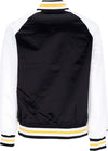 MITCHELL-&-NESS-Giubbotto-Bomber-Uomo-Nhl-Primetime-Lw-Satin-Jacket-Bosbru-Black-da-uomo