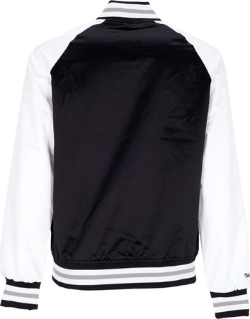 MITCHELL-&amp;-NESS-Giubbotto-Bomber-Uomo-Nhl-Primetime-Lw-Satin-Jacket-Loskin-Black-da-uomo