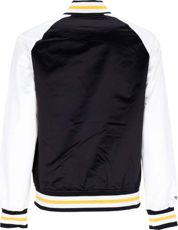 MITCHELL-&amp;-NESS-Giubbotto-Bomber-Uomo-Nhl-Primetime-Lw-Satin-Jacket-Pitpen-Black-da-uomo