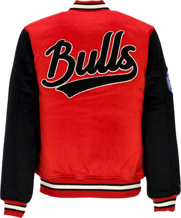 MITCHELL-&amp;-NESS-Giubbotto-College-Uomo-Nba-Team-Legacy-Varsity-Jacket-Chibul-Red/black-da-uomo