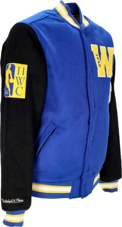 MITCHELL-&amp;-NESS-Giubbotto-College-Uomo-Nba-Team-Legacy-Varsity-Jacket-Golwar-Royal/black-da-uomo
