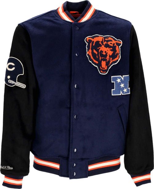 MITCHELL-&-NESS-Giubbotto-College-Uomo-Nfl-Team-Legacy-Varsity-Jacket-Chibea-Black/navy-da-uomo