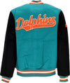 MITCHELL-&-NESS-Giubbotto-College-Uomo-Nfl-Team-Legacy-Varsity-Jacket-Miadol-Teal/black-da-uomo