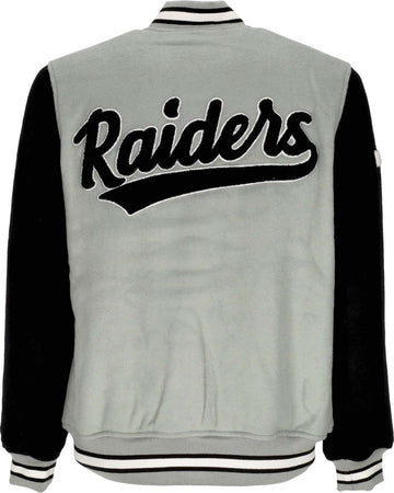 MITCHELL-&amp;-NESS-Giubbotto-College-Uomo-Nfl-Team-Legacy-Varsity-Jacket-Oakrai-Black/silver-da-uomo