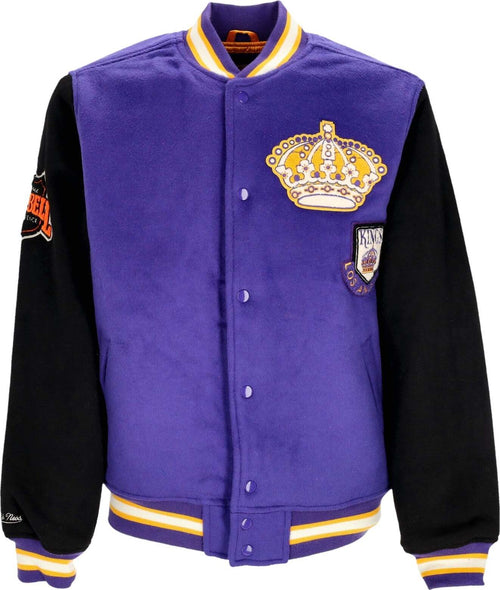 MITCHELL-&-NESS-Giubbotto-College-Uomo-Nhl-Team-Legacy-Varsity-Jacket-Loskin-Purple/black-da-uomo