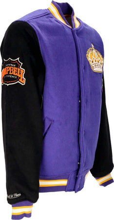 MITCHELL-&amp;-NESS-Giubbotto-College-Uomo-Nhl-Team-Legacy-Varsity-Jacket-Loskin-Purple/black-da-uomo
