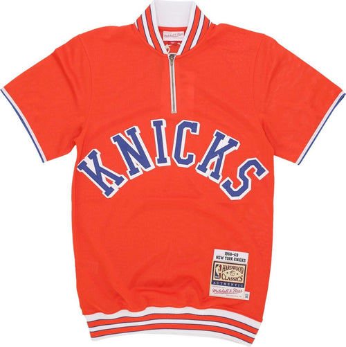 MITCHELL-&-NESS-Maglietta-Uomo-Nba-Shooting-Shirt-1968-No-00-Player-Name-Neykni-Orange-da-uomo
