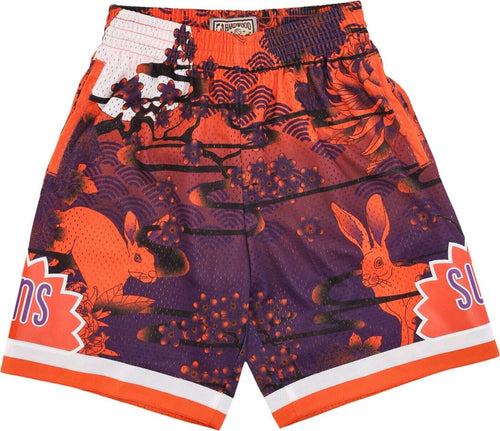 MITCHELL-&-NESS-Pantaloncino-Basket-Uomo-Nba-Ah-Swingman-Short-5.0-Hardwood-Classics-1991-Phosun-Orange/purple-da-uomo